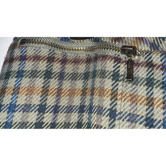 J. McLaughlin Womens Yara Olive Plaid Ankle Pants Sz 12 - Picture 5 of 16